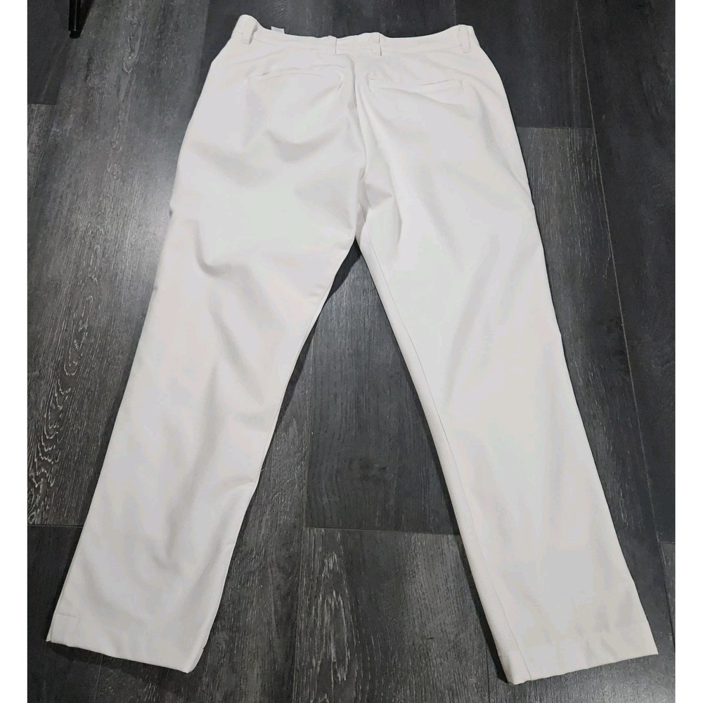 State & Liberty Tech Pant Men 32x26 White Stretch Performance Athletic Fit - Picture 2 of 10